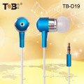 2014 made in china branded hot sale cheap free sample stereo in ear zipper earphone for laptop